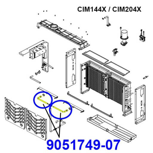 9051749-07 Upper Water Tube Diagram