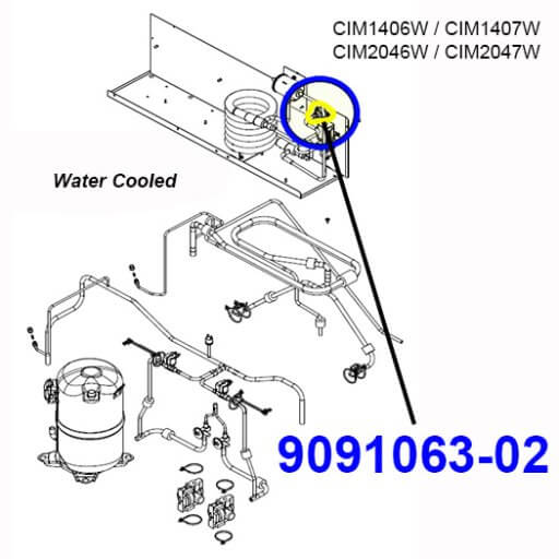 9091063-02 Water Inlet Fitting Diagram