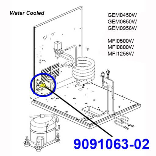 9091063-02 Water Inlet Fitting Diagram