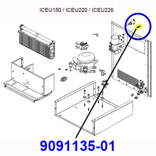 9091135-01 Water Inlet Fitting Diagram