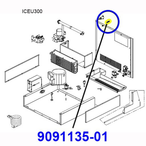 9091135-01 Water Inlet Fitting Diagram