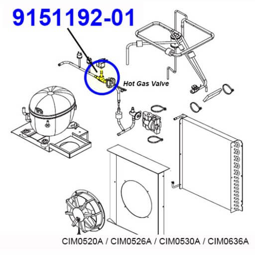 9151192-01 Hot Gas Valve Body Diagram