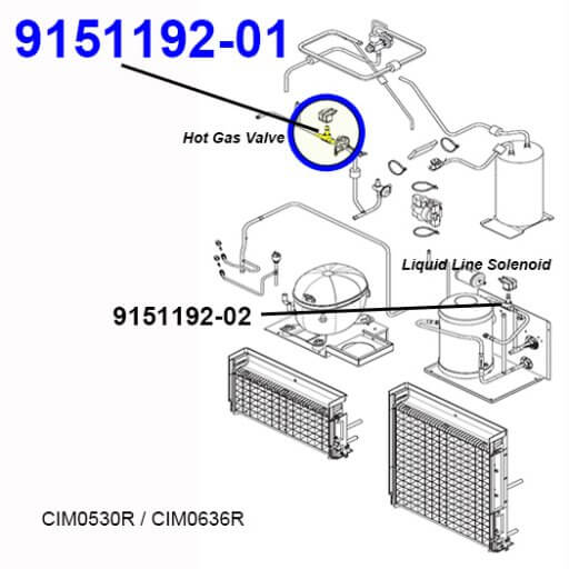 9151192-01 Hot Gas Valve Body Diagram