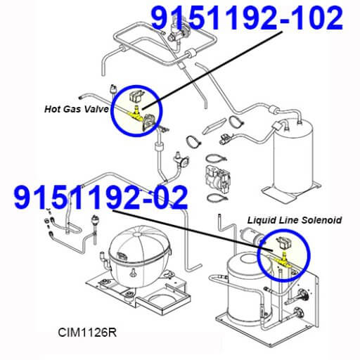 9151192-02 Hot Gas Valve Body Diagram