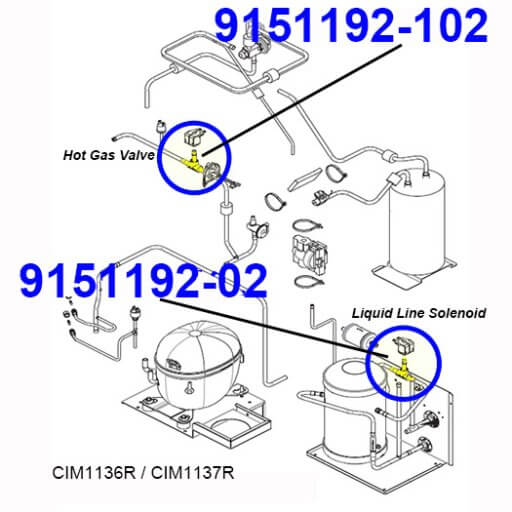 9151192-02 Hot Gas Valve Body Diagram