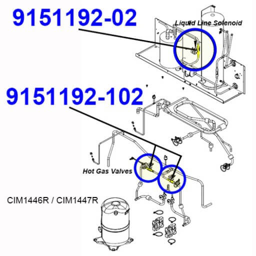 9151192-02 Hot Gas Valve Body Diagram