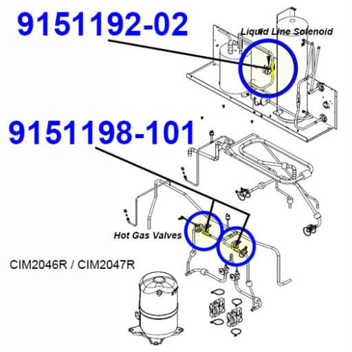 9151192-02 Hot Gas Valve Body Diagram