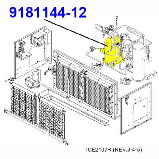 9181144-12 Compressor Kit, 3-Phase Diagram