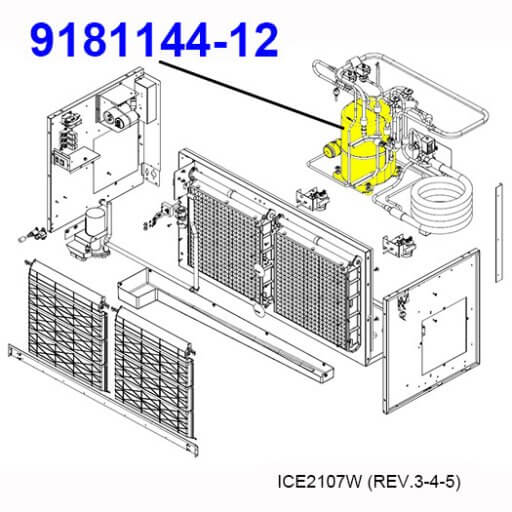 9181144-12 Compressor Kit, 3-Phase Diagram