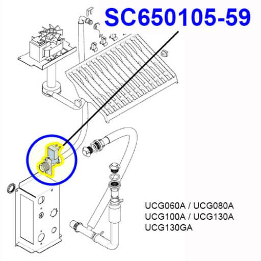 SC650105-59 Water Inlet Valve Diagram