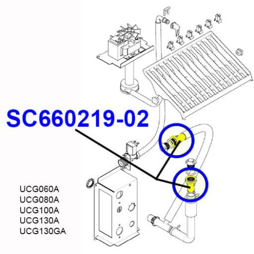 SC660219-02 Drain Fitting Diagram