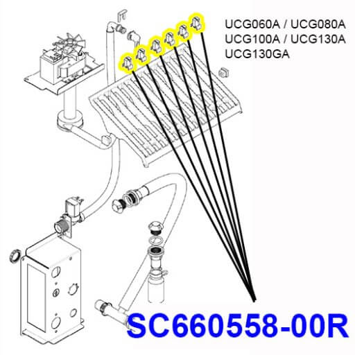 SC660558-00R Spray Nozzles Diagram