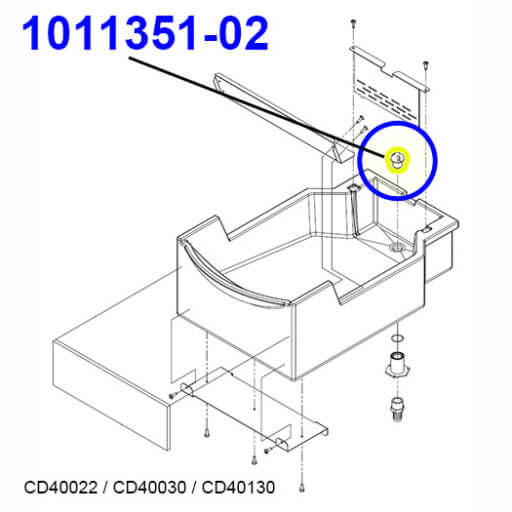 1011351-02 Drain Top Diagram