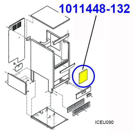 1011448-132 Magnetic Door Plate Diagram