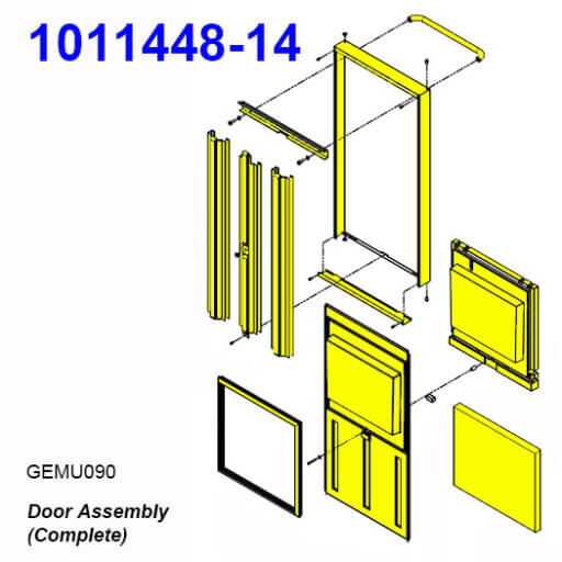 1011448-14 Complete Door Assembly Diagram