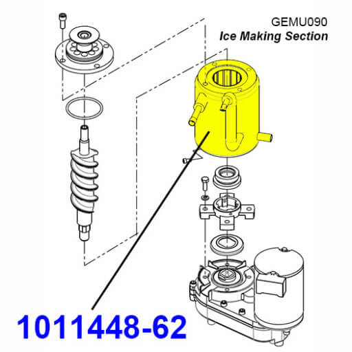 1011448-62 Evaporator Barrel Diagram
