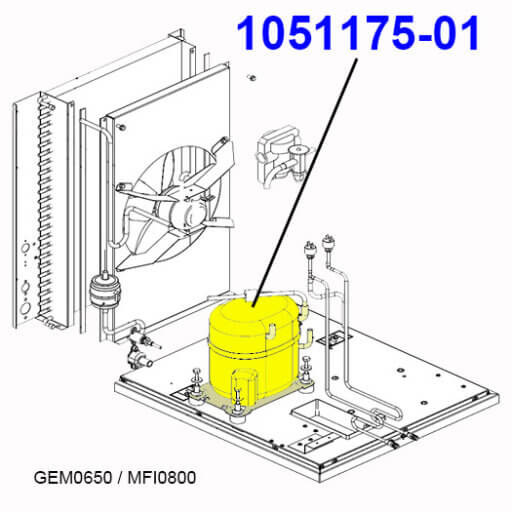 1051175-01 Compressor Replacement Kit Diagram