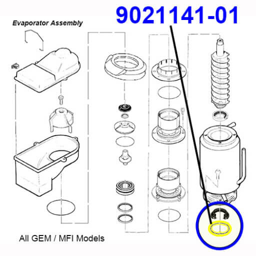 9021141-01 Water Seal Ring Diagram