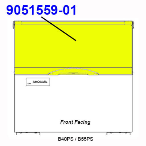 9051559-01 Bin Door, Black