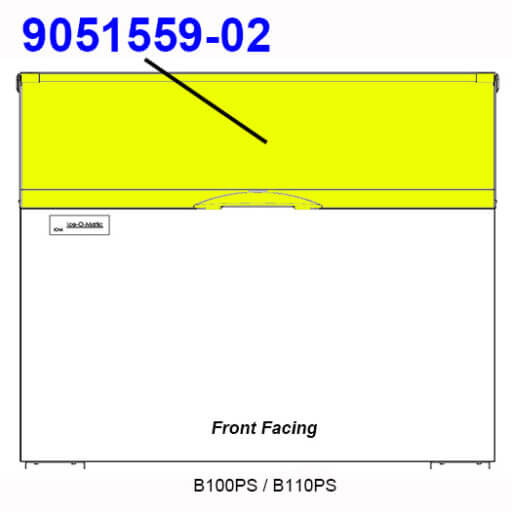 9051559-02 Bin Door, Black Diagram