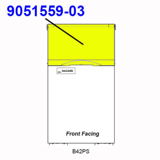 9051559-03 Bin Door, Black Diagram