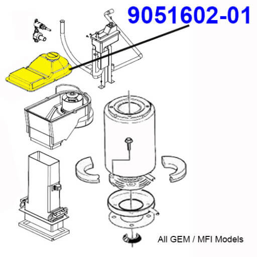 9051602-01 Ice Chute Cover Diagram