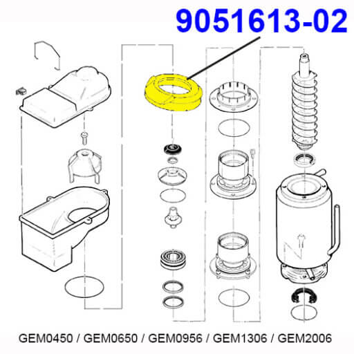 9051613-02 Insulation Collar Diagram