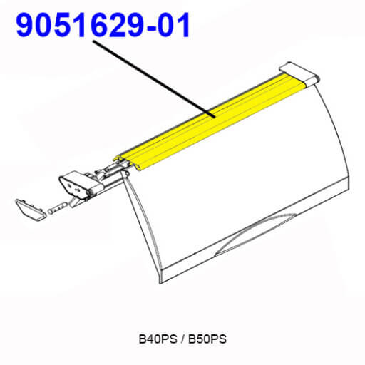 9051629-01 Drip Shield, 30" Bin Diagram