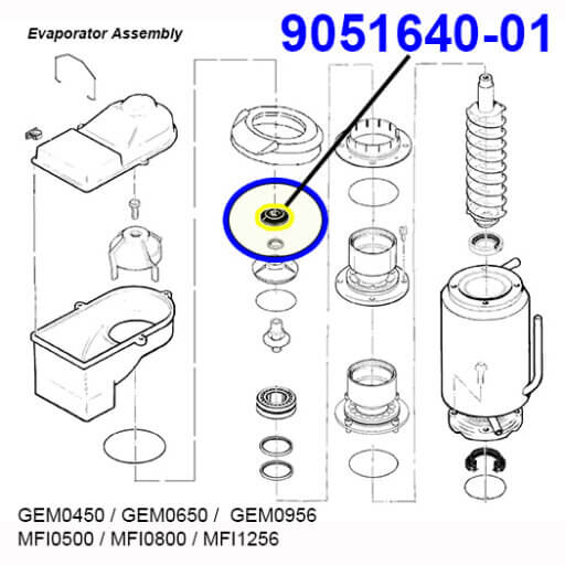 9051640-01 Water Seal Ring Diagram