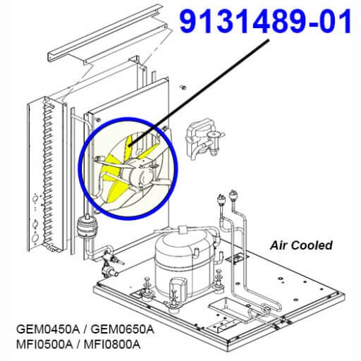 9131489-01 11" Fan Blade Diagram