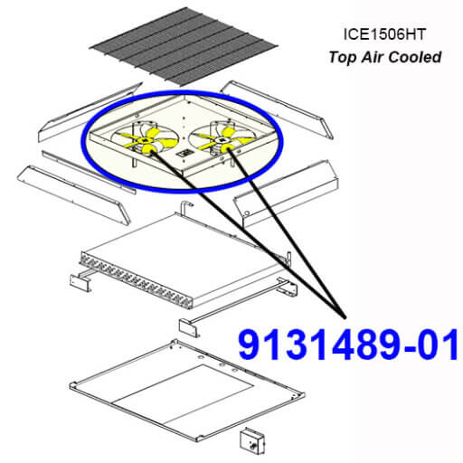 9131489-01 11" Fan Blade Diagram