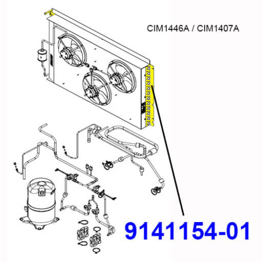 9141154-01 Air Cooled Condenser Diagram