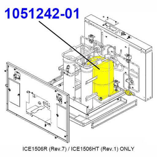 1051242-01 Compressor Service Kit, 230v Diagram