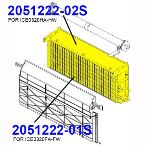2051222-01 Evaporator Assembly, RH, Full Cube Diagram