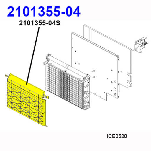 2101355-04S Splash Curtain, LH Diagram
