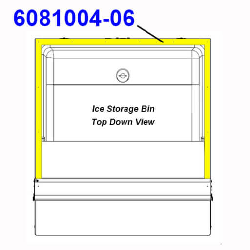 6081004-06 Bin Perimeter Gasket Diagram