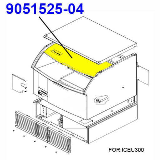 9051525-04 Bin Door, Black Diagram