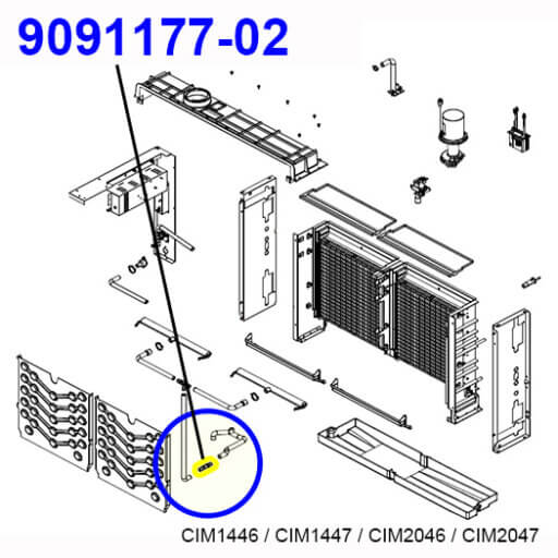 9091177-02 Coupler 5/8" Barb X 2 Diagram