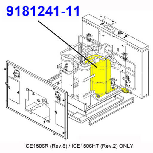 9181241-11 Compressor Service Kit, 230v Diagram