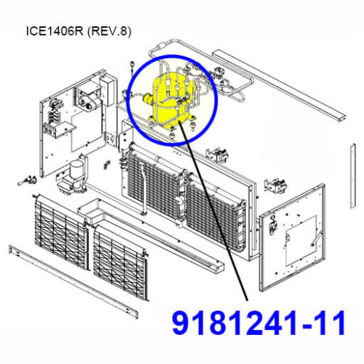 9181241-11 Compressor Service Kit, 230v Diagram