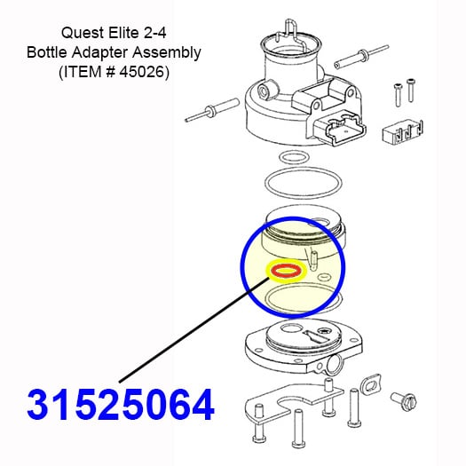 31525064 O-Ring for Bottle Adapter Assembly