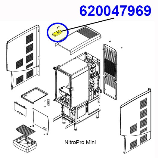 620047969 Top Hinge Cover