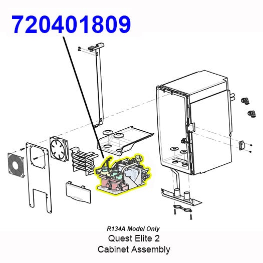 720401809 Non-Flush, No Sold Out Platform Assembly