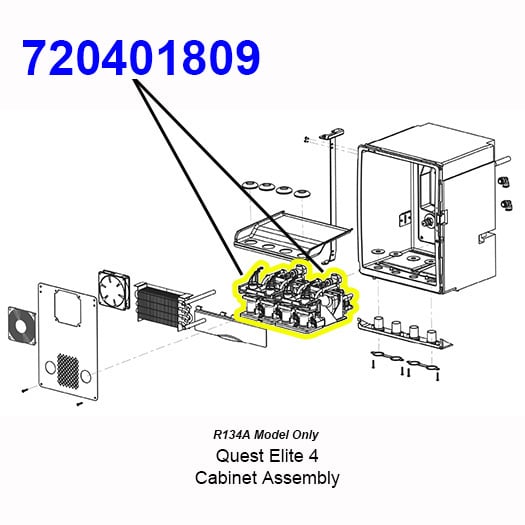 720401809 Non-Flush, No Sold Out Platform Assembly