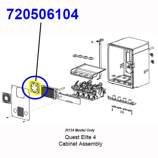 720506104 Cabinet Fan Motor