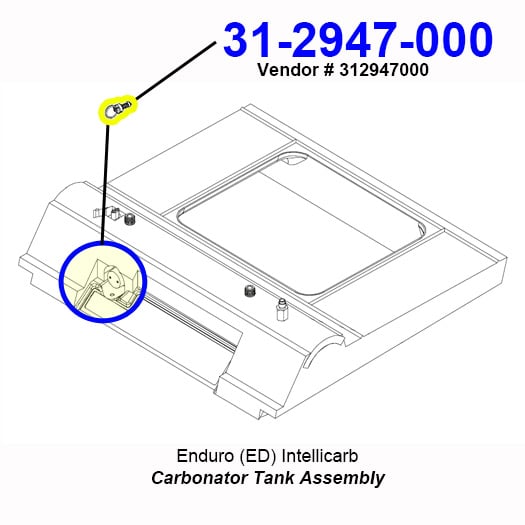 312947000 Blue Relief Valve Stem Assembly