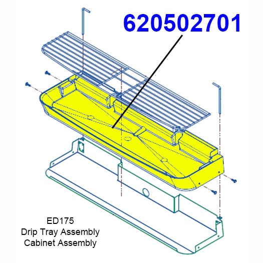 620502701 Black Drip Tray