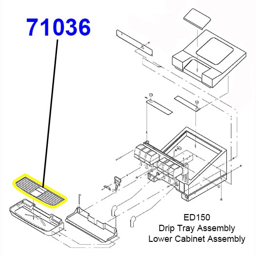 71036 ED150 Cup Rest