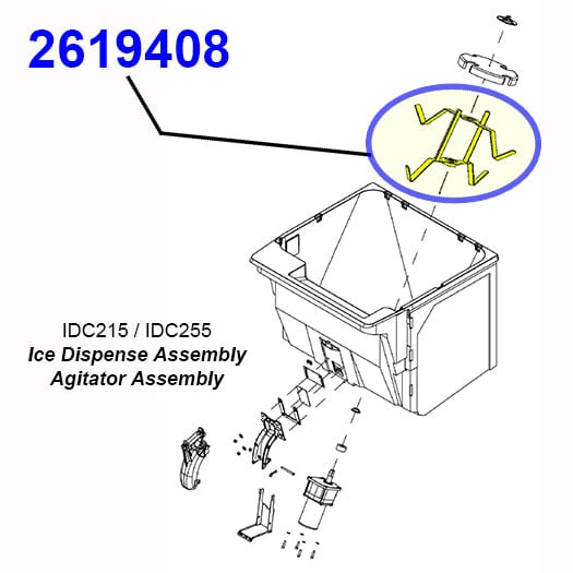 2619408 2-Piece Agitator