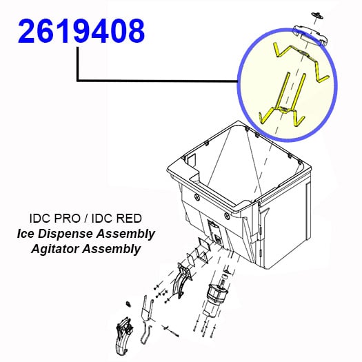 2619408 2-Piece Agitator
